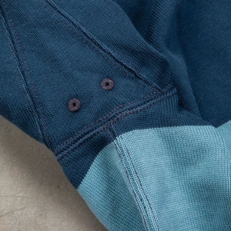 RRL Striped Jersey Rugby Shirt Indigo