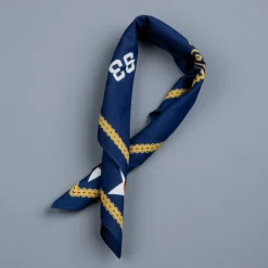 RRL Surplus Bandana Indigo Cream red