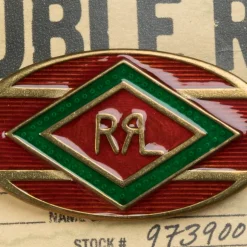 RRL Western Brass Pin Red and Green