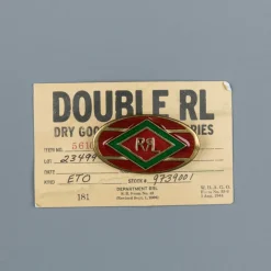 RRL Western Brass Pin Red and Green