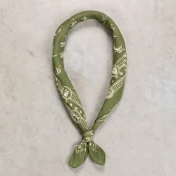 RRL Winged Logo Cotton Bandana Olive