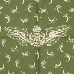 RRL Winged Logo Cotton Bandana Olive