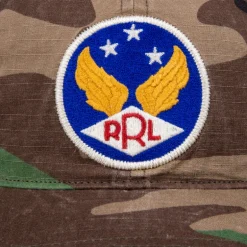 RRL Winged-Logo Camo Ball Cap