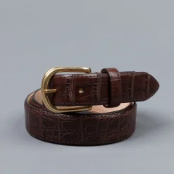 Simonnot & Godard x Frans Boone Caiman Croccodilus Fiscus belt T. Moro