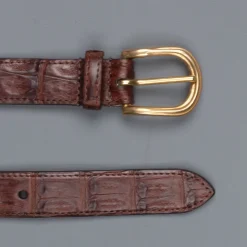 Simonnot & Godard x Frans Boone Caiman Croccodilus Fiscus belt Moro Medio