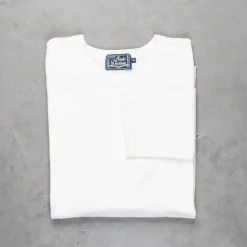 Studio D'Artisan 9938 Suvin Gold Loopwheel LS Tee White