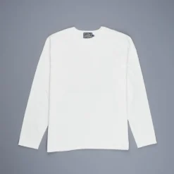 Studio D'Artisan 9938 Suvin Gold Loopwheel LS Tee White