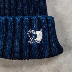 Studio D'Artisan 7481 Watch Cap Dark Indigo