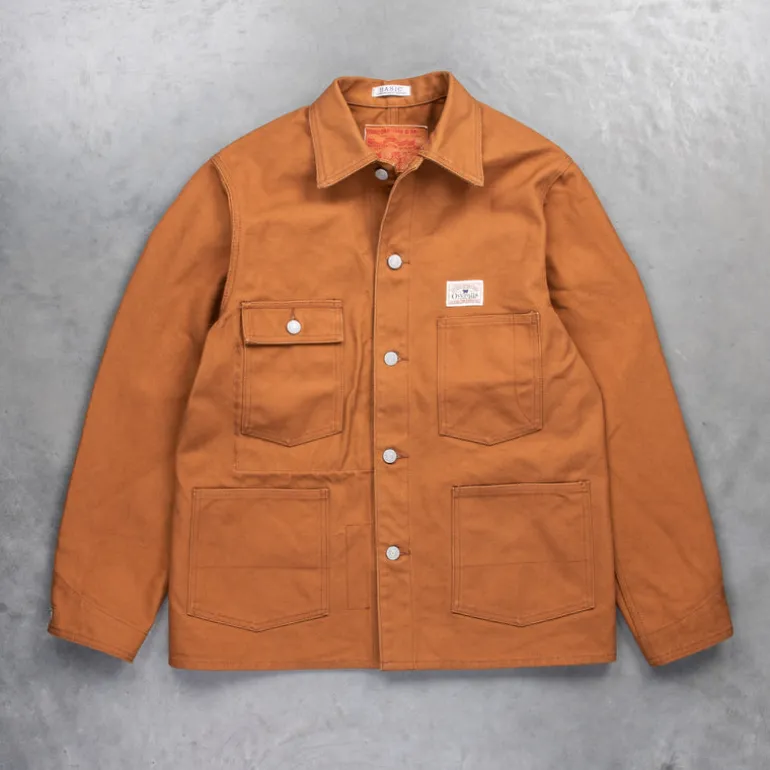Studio D'Artisan Canvas Duck Jacket Brown
