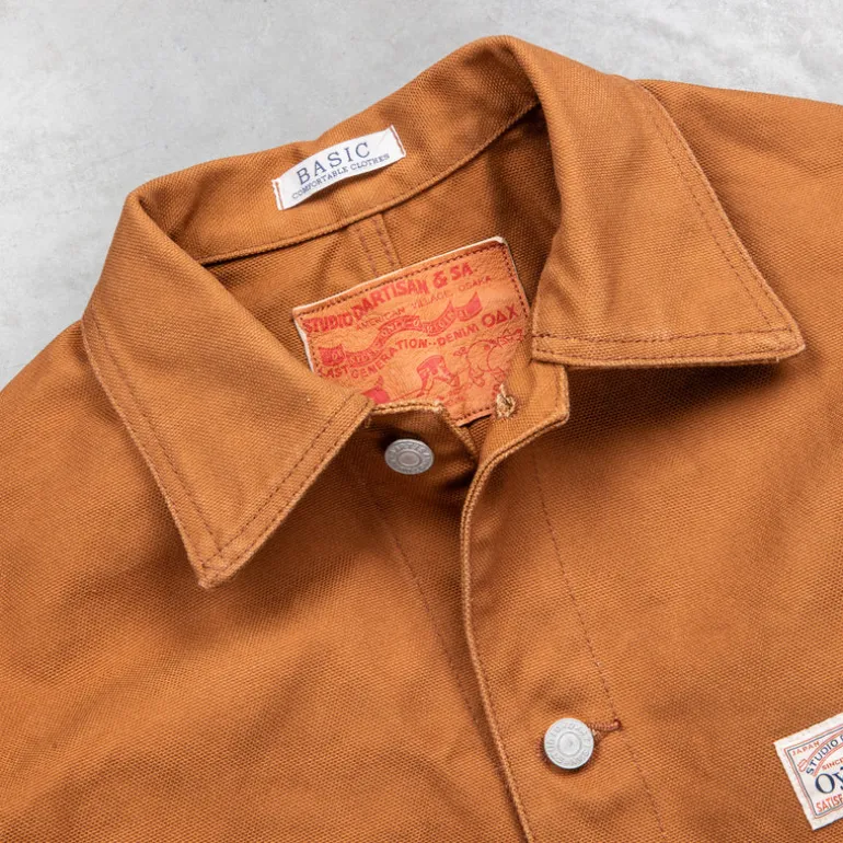 Studio D'Artisan Canvas Duck Jacket Brown