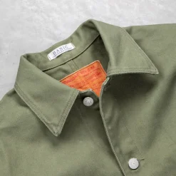 Studio D'Artisan Canvas Duck Jacket Army Green