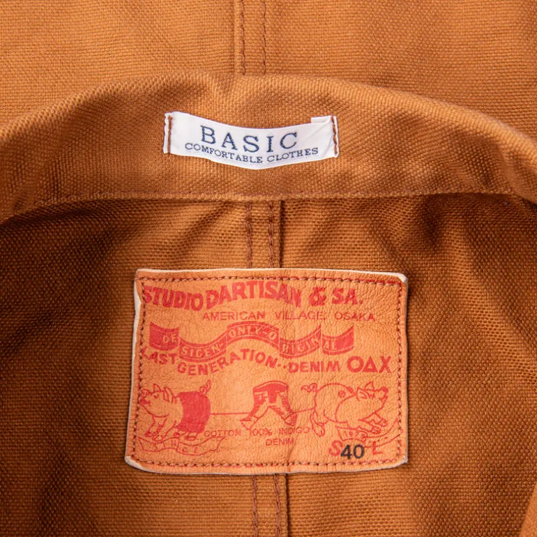 Studio D'Artisan Canvas Duck Jacket Brown