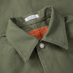 Studio D'Artisan Canvas Duck Jacket Army Green