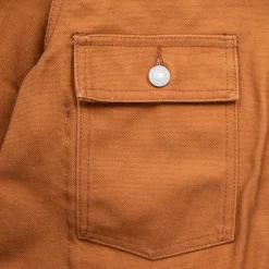Studio D'Artisan Canvas Duck Jacket Brown