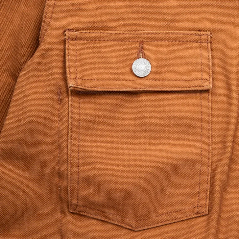 Studio D'Artisan Canvas Duck Jacket Brown
