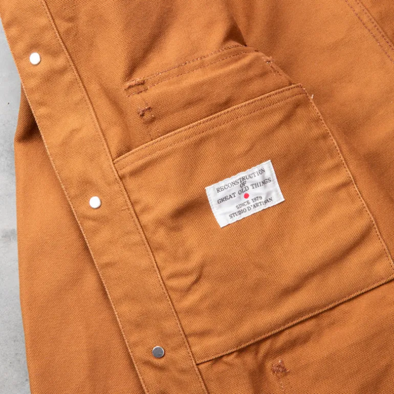 Studio D'Artisan Canvas Duck Jacket Brown