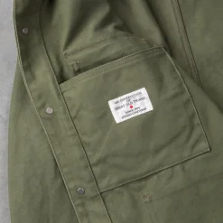 Studio D'Artisan Canvas Duck Jacket Army Green