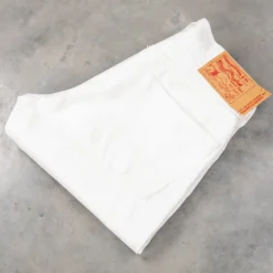 Studio D'Artisan FB-909 High Rise Tapered 14 Oz Denim White