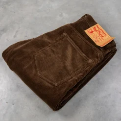 Studio D'Artisan FB-909 High Rise Tapered 9-Wale Corduroy Brown