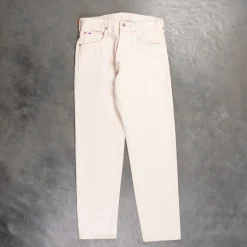 Studio D'Artisan FB-909 High Rise Tapered 14 Oz Denim Ivory