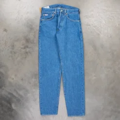 Studio D'Artisan FB-909 High Rise Tapered 14 Oz Denim Bleach
