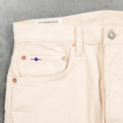 Studio D'Artisan FB-909 High Rise Tapered 13-Wale Corduroy Ivory
