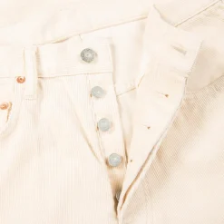Studio D'Artisan FB-909 High Rise Tapered 13-Wale Corduroy Ivory
