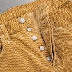 Studio D'Artisan FB-909 High Rise Tapered 9-Wale Corduroy Beige