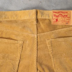 Studio D'Artisan FB-909 High Rise Tapered 9-Wale Corduroy Beige