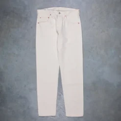 Studio d'Artisan Relax Tapered fit 13 Oz Ivory denim