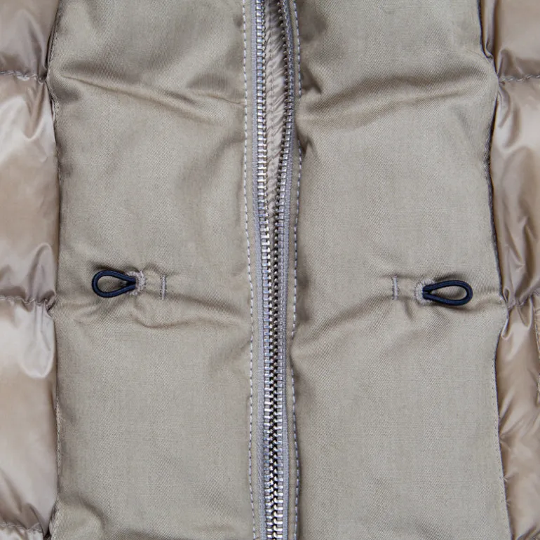 Ten C down liner shearling hooded tan