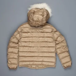 Ten C down liner shearling hooded tan