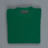 The Elder Statesman 100% cashmere medium ribbed crew Kelly Green