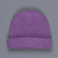The Elder Statesman 100% Cashmere Watchman cap in Amethyst