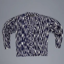 The Elder Statesman 100% Cashmere Rolo Cardigan G Blues