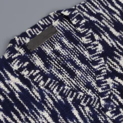 The Elder Statesman 100% Cashmere Rolo Cardigan G Blues