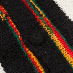 The Elder Statesman 100% Cashmere Rolo Cardigan Rasta