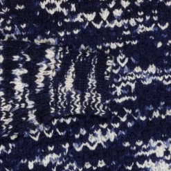 The Elder Statesman 100% cashmere tuck pop crew G blues