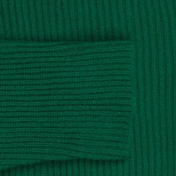 The Elder Statesman 100% cashmere medium ribbed crew Kelly Green