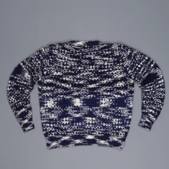 The Elder Statesman 100% cashmere tuck pop crew G blues