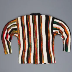 The Elder Statesman 100% Cashmere Rolo Cardigan Rasta