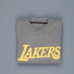 The Elder Statesman NBA sweater LA lakers medium grey yellow