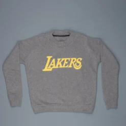 The Elder Statesman NBA sweater LA lakers medium grey yellow