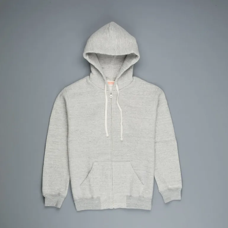 The Real McCoy's 10 oz. Loopwheel F/Z Parka Heather Grey