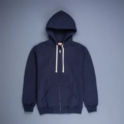 The Real McCoy's 10 oz. Loopwheel F/Z Parka Navy