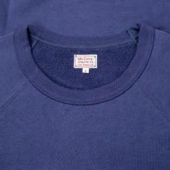 The Real McCoy's 9 Oz. Loopwheel Raglan Sweatshirt MQ Navy