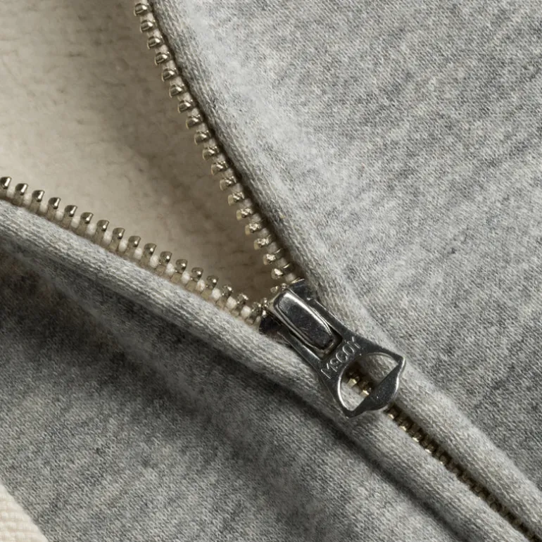 The Real McCoy's 10 oz. Loopwheel F/Z Parka Heather Grey