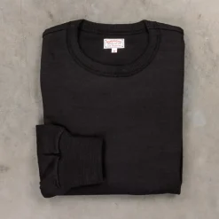 The Real McCoy's Athletic L/S T-shirt / Loopwheel Black