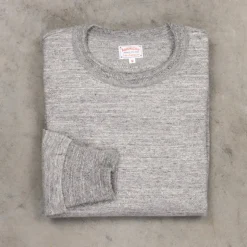 The Real McCoy's Athletic L/S T-shirt / Loopwheel Gray