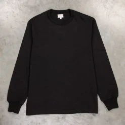 The Real McCoy's Athletic L/S T-shirt / Loopwheel Black